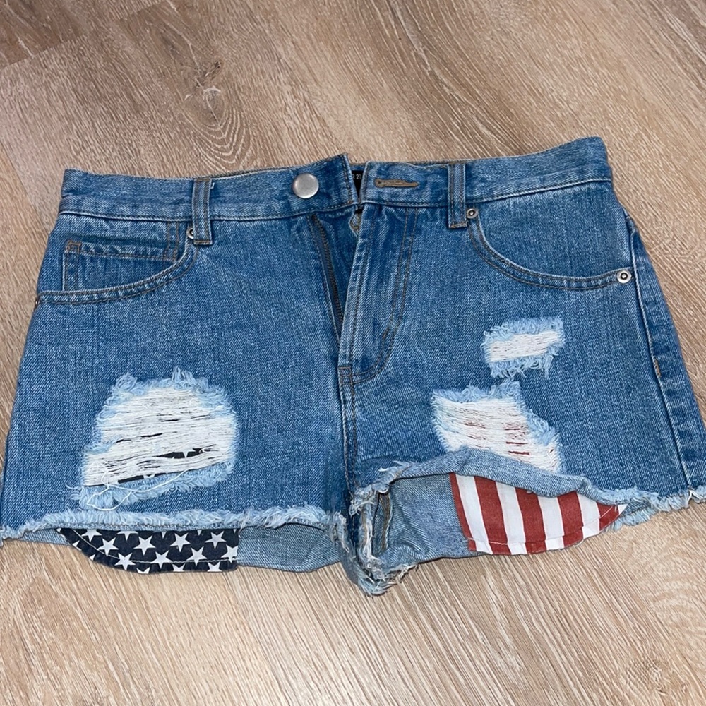 Forever 21 High Waist Jean Shorts - Picture 1 of 5